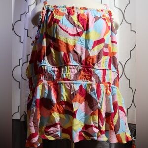 Torrid colorful tank, size 4X, adjustable straps